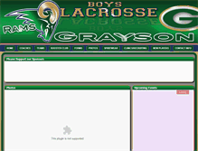 Tablet Screenshot of graysonlacrosse.com
